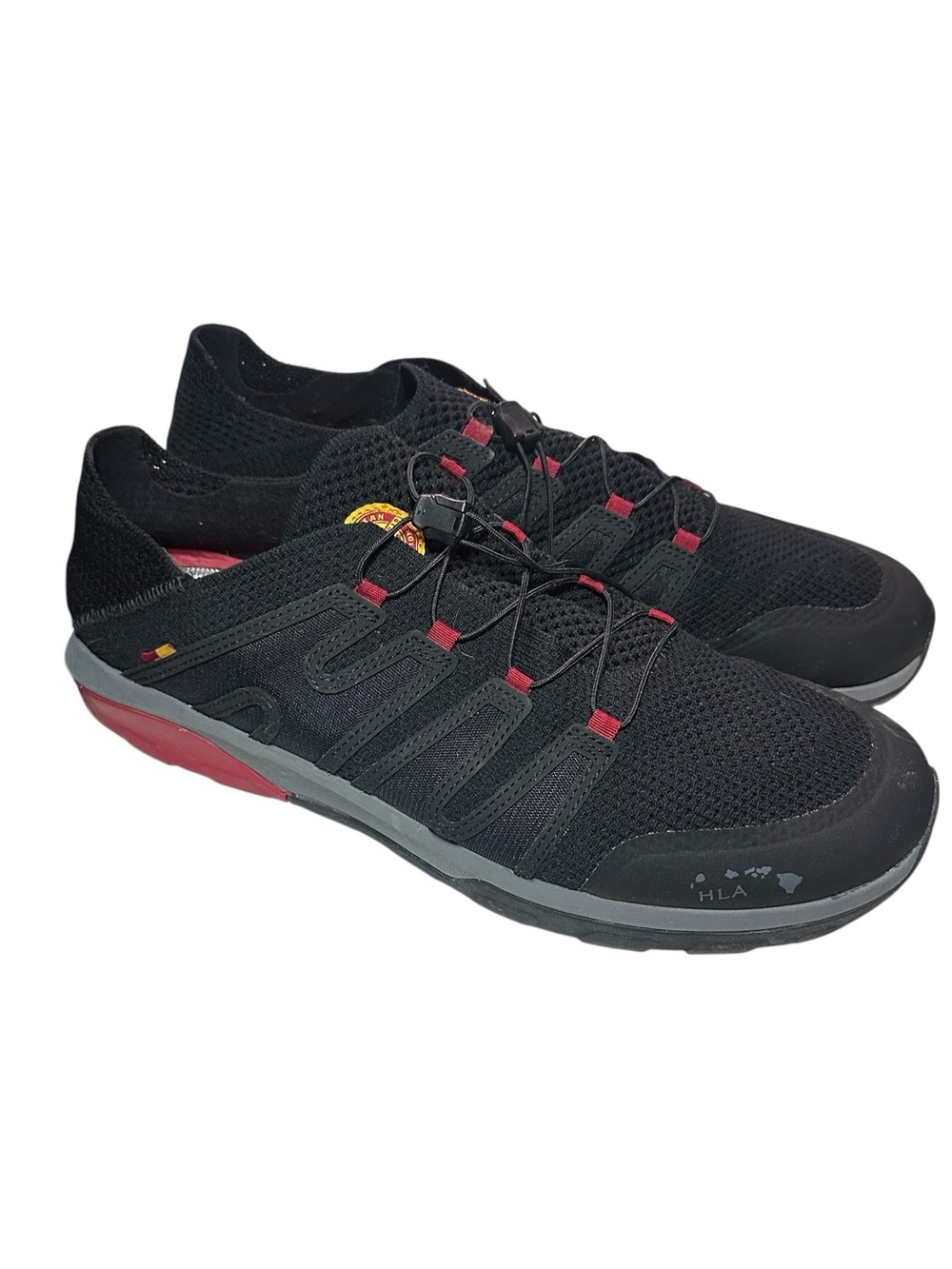 Olukai 'Imaka Trainer Men's  Size 14 US Hawaii Lifeguard Assn. Black 10462-4026